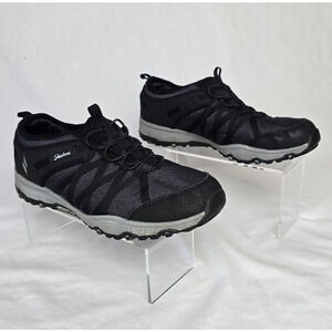 Skechers Seager Hiker Topanga Hiking Shoe Women's 10 Black Memory Foam SN 158236